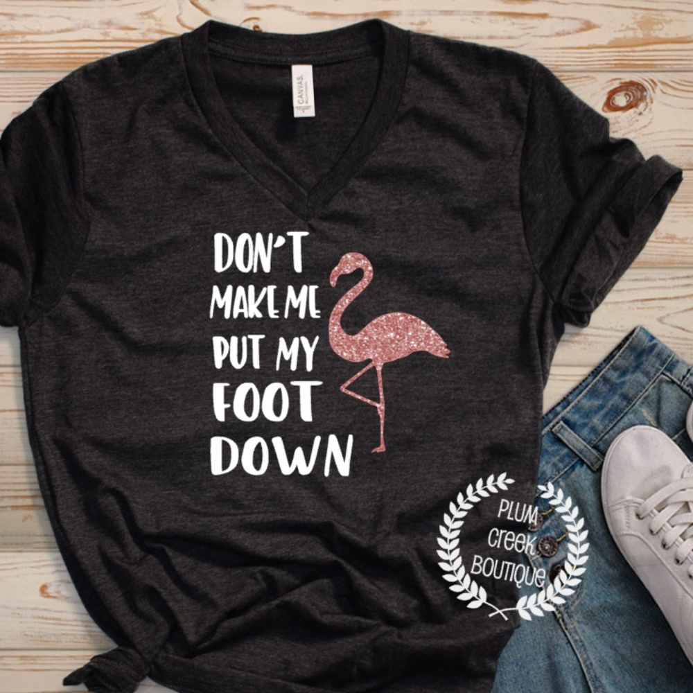 Flamingo Graphic Tee - Foot Down - NEW NWT - Picture 1 of 2
